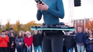 Wow! Waist-mounted drones! A nem incredible form of travel