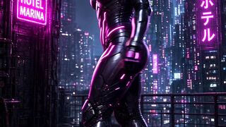 #animacao que eu criei com IA estilo cyber punk
