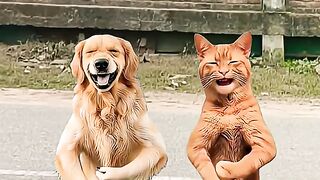 1 Cats Dancing Together #shorts #catdance #viral