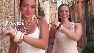 female friends dancing