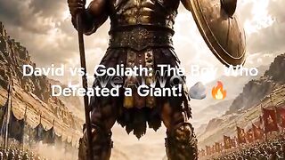 David vs. Goliath: The Boy Who Defeated a Giant! 🪨🔥