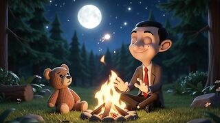 The Teddy Bear Tried to Catch a Fire Spark 😂