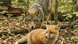 A Coyote Attacked This Helpless Baby Fox… 😱🦊