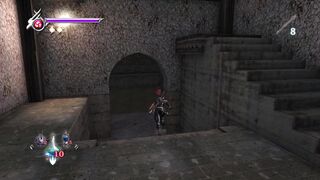 Ninja Gaiden entrando em uma catedral