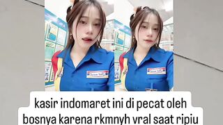 video kasir indomaret viral instagram influencer viral video