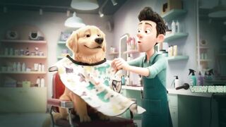 Funny Dog Haircut at the Pet Salon 🐶✂️ | Cute & Funny Dog Video