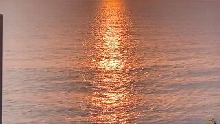 Golden Ocean Sunset 🌅 | Peaceful Sea View & Relaxing Aesthetic