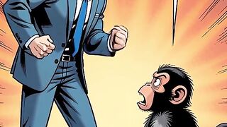 Monkey vs Human: One Slap and He Fails!