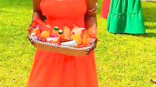 Colorful picnic with friends