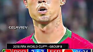 Ronaldo Free Kick Against Spain In World Cup