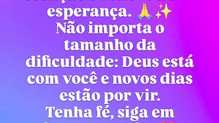 Deus está com você