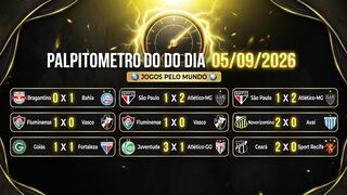 PALPITES DO DIA 05/09/2026