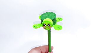 Turtle pencil ornament