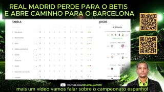REAL MADRID PERDE PARA O BETS E INVENCIBILIDADE