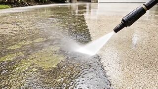 Pressure Washing ASMR 🤯 | Dirty Driveway to Spotless in Seconds! 🧽💦 #Shorts
