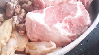 Churrasco de uma mulher guerreira.
