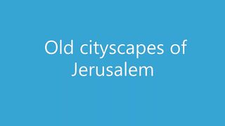 Old city scapes of Jerusalem Israel - man & camera
