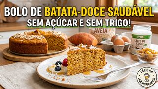 BOLO DE BATATA-DOCE SAUDÁVEL