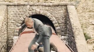 Train conductor: "A lot of shit happening in the back, but we're late so we can't stop ever"