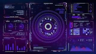 Hud Futuristic Interface Background video _ Footage _ Screensaver.mp4