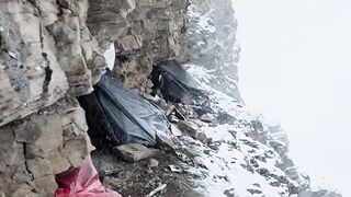 Inside Dolpa’s Coldest Region | A Family’s Real Experience Living in Nature, Caves & Tents🌧️🌧️🌧️