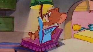 Jerry’s Quiet Reading Time Won’t Stay Quiet for Long 😂📖