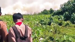 "Bangkalan Covered in Smoke: When the Sky Turns Gray🥲🥺"