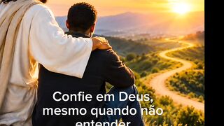 Confie em Deus, mesmo quando não entender o caminho; Ele conhece o destino.