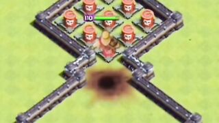 Flying skeleton 🤣 #clashofclans #coc  #gaming