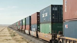 Endless Cargo Train Views 🚂📦