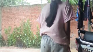 Playing raining