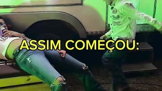 Menino atentado bicho