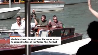 Oasis' Gallagher brothers arrive at Venice Film Festival