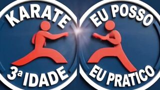 Treino e limpeza, karate adaptado