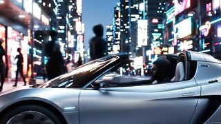 The Driver Just Vanished?! 😳🚗🤖 Watch This Tesla Roadster Transform Into a Delivery Drone Hub!