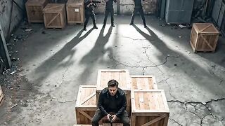 Tiros e choques entre herói e vilão