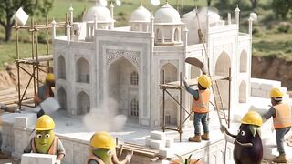 They Built the Taj Mahal in 10 Seconds! 😱🕌🍎