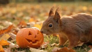 This Squirrel Picked the WRONG Pumpkin 😂🎃