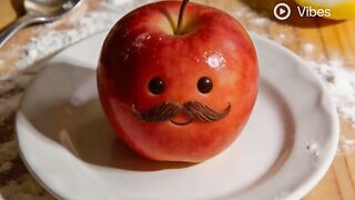 vídeo animação maçã