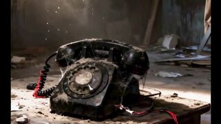 O telefone antigo.
