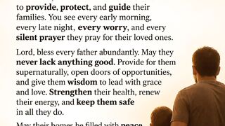 A prayer for every father