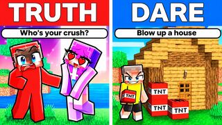 Minecraft But IT'S TRUTH OR DARE (Things get Spicer at it goes 😳)