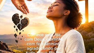 Comece este dia com Deus, caminhe com fé e termine agradecendo por tudo o que Ele fez.