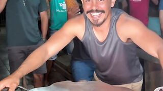 Delicious Brazilian barbecue cooked in a pan, just the way Brazilians love it! 🔥🥩 So delicious! 😋🇧🇷