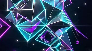 Animação de Luzes e Formas Geométricas Coloridas