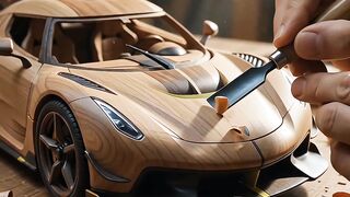 Car modeling in wood