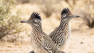 Can you guess what these two roadrunners are whispering to each other
