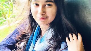 Beautiful Bus Journey Portrait | Natural Smile & Travel Vibes ✨