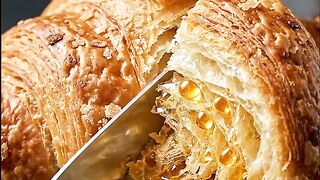Cutting a Crystal Croissant | Hyper-Realistic AI ASMR