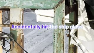 Big Cruise ship accidentally hit